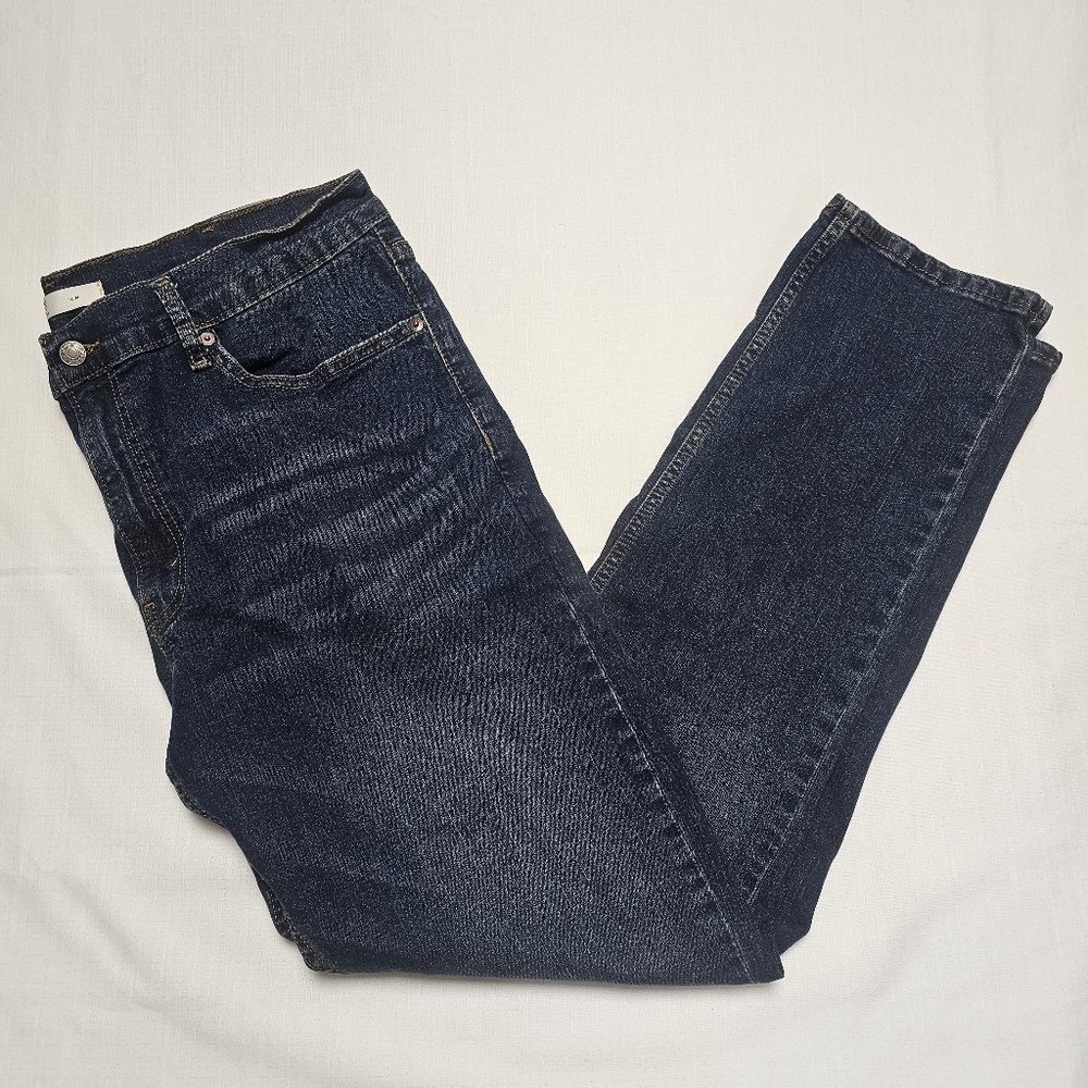 Signature by Levi Strauss Dark Blue Jeans 38x32